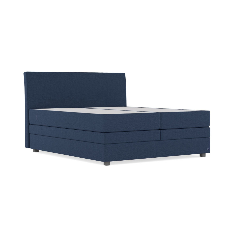 BRUNO Original boxspring met opbergruimte 200x200cm in Blauw | Ruimtebestarend en zelf samen te stellen afbeelding 1