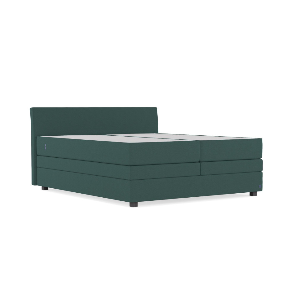 BRUNO Original boxspring met opbergruimte 200x200cm in Groen | Ruimtebestarend en zelf samen te stellen afbeelding 1