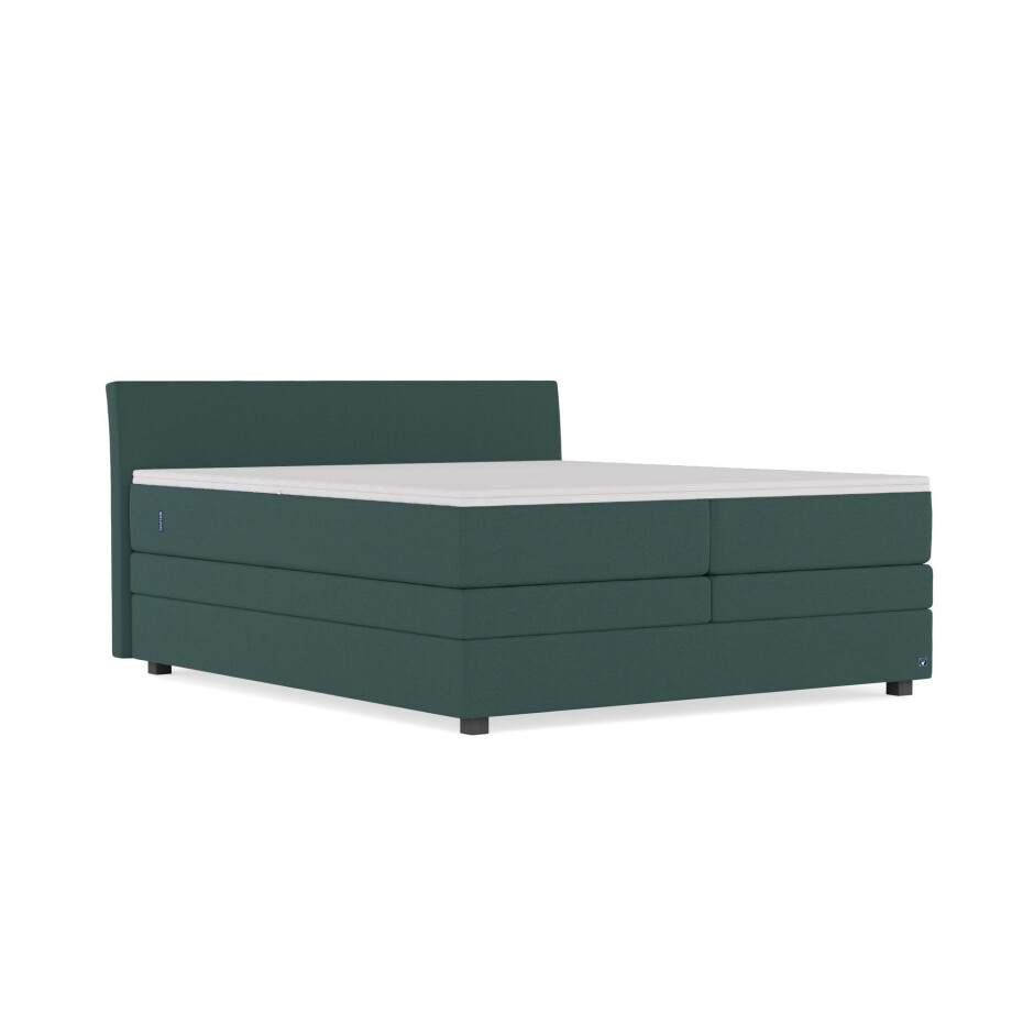 BRUNO Original boxspring met opbergruimte 200x200cm in Groen | Ruimtebestarend en zelf samen te stellen afbeelding 1
