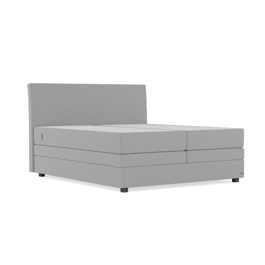 BRUNO Original boxspring met opbergruimte 180x200cm in Licht grijs | Ruimtebestarend en zelf samen te stellen afbeelding 1