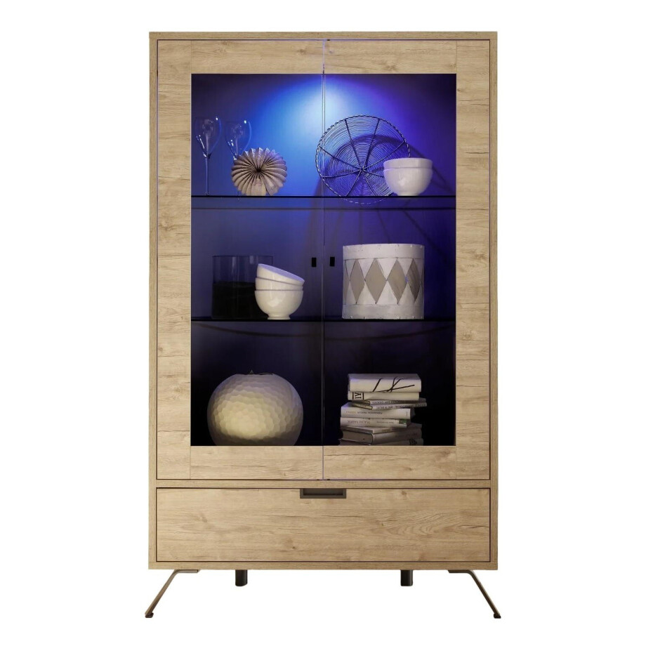 Buffetkast Palma 106x177 cm 2D in sherwood oak Buffetkast Palma 106x177 cm 2D in sherwood oak afbeelding 1