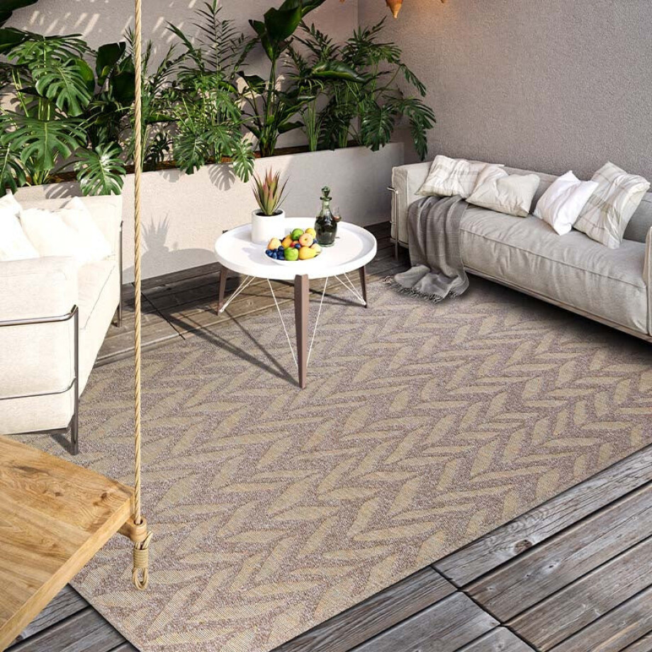 Buitenkleed Georgette - Beige 230x160cm - - Dekbed-Discounter.nl Buitenkleed Georgette - Beige 230x160cm - - Dekbed-Discounter.nl afbeelding