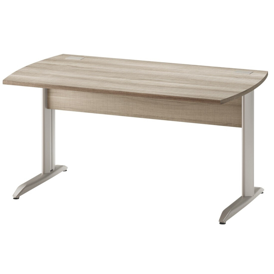 Bureau Jazz plus 120 cm breed in grijs eiken Bureau Jazz plus 120 cm breed in grijs eiken afbeelding 1