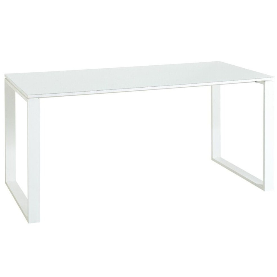Bureau Monteria van 160 cm breed in wit Bureau Monteria van 160 cm breed in wit afbeelding 1