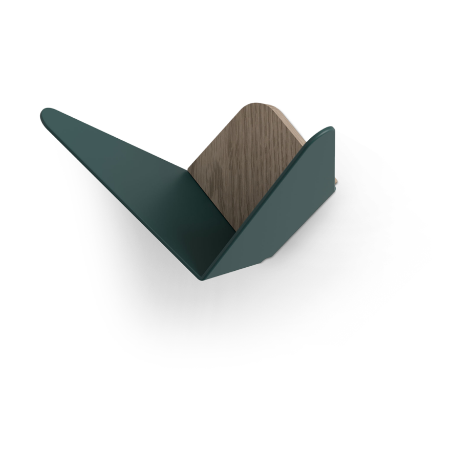 Butterflies Mini wandhaak forest green Butterflies Mini wandhaak forest green afbeelding 1