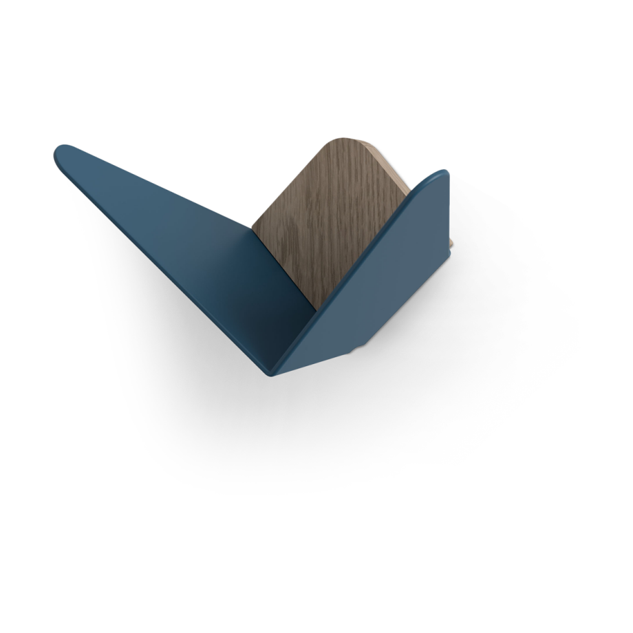 Butterflies Mini wandhaak petrol blue Butterflies Mini wandhaak petrol blue afbeelding 1