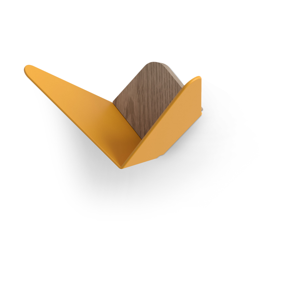 Butterflies Mini wandhaak saffron yellow Butterflies Mini wandhaak saffron yellow afbeelding 1