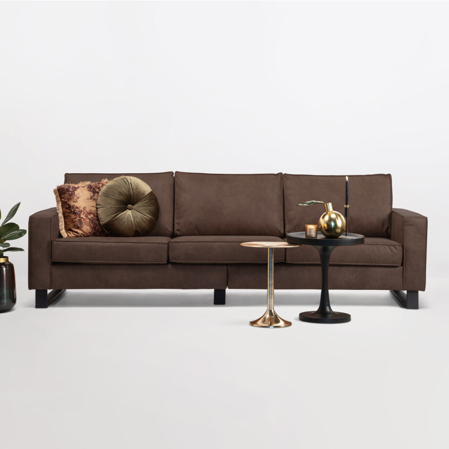 Sohome 5-zits Bank 'Mathew' Microleder, kleur bruin Sohome 5-zits Bank 'Mathew' Microleder, kleur bruin afbeelding 1