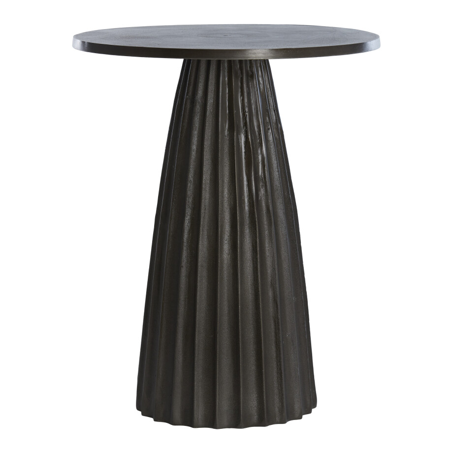 Light & Living Ronde Bijzettafel 'Veglia' 45cm, kleur Donkerbruin afbeelding 1