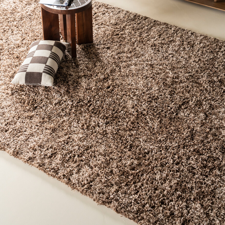 By-Boo Vloerkleed 'Mixi' 160 x 230cm, kleur Bruin afbeelding 1