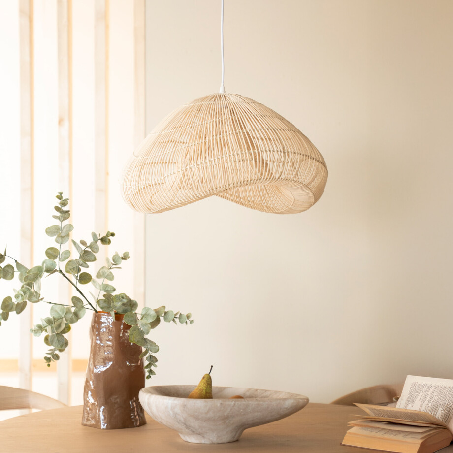 By-Boo Hanglamp 'Lunar' 54 x 52cm, kleur Naturel afbeelding 1