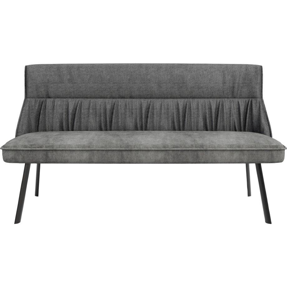 byLIVING Bank California 180 cm bank, weefstof en vintage fluweel met prettige nosag-vering (1 stuk) afbeelding 1