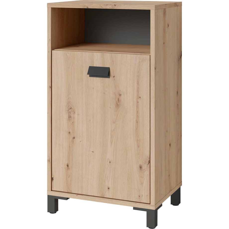 byLIVING Onderkast Wellness Breedte 42 cm, met deur en open vak, in eiken-look afbeelding 1