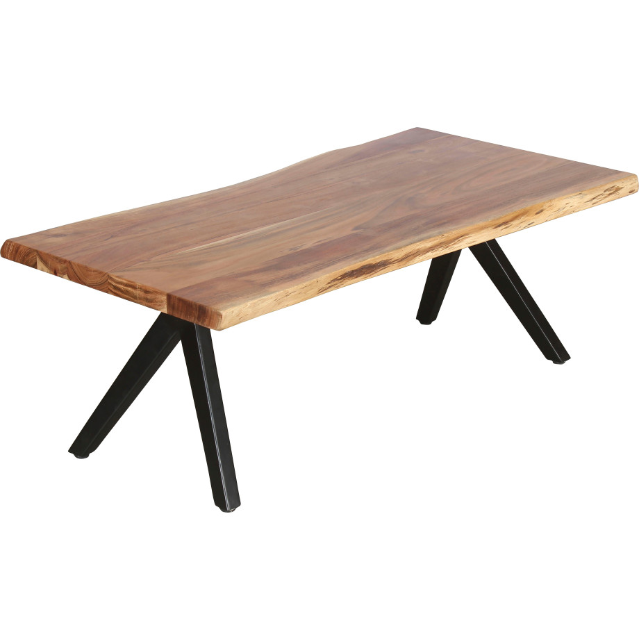 byLIVING Salontafel Cheta van massief acaciahout 35 mm, met natuurlijk schaaldeel, breedte 115 cm afbeelding 1