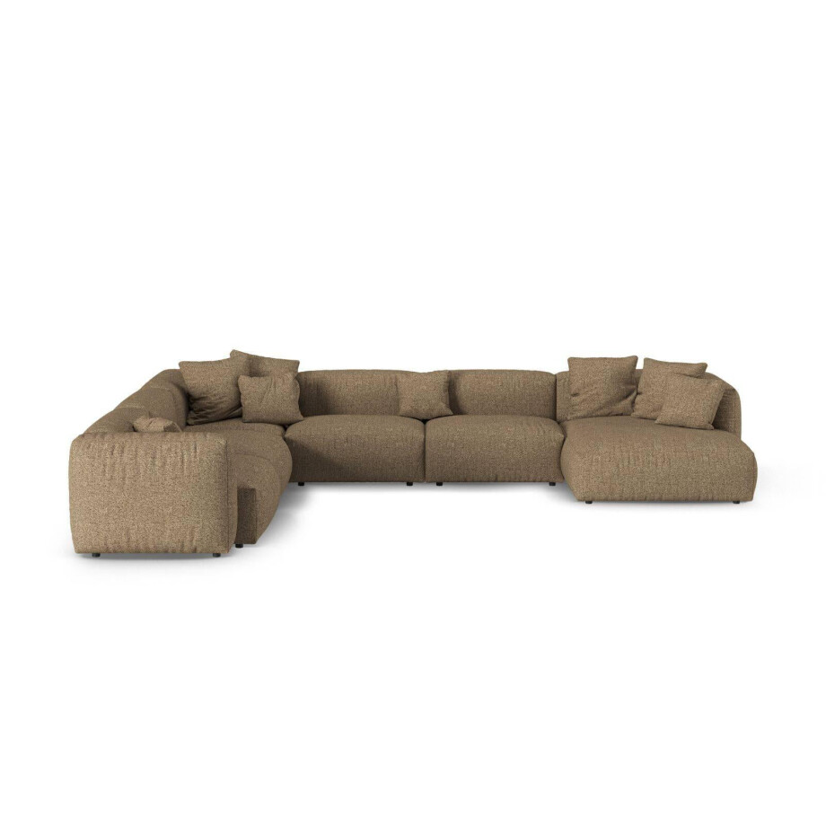 Modulaire hoekbank Martina links bouclé | Micadoni Home afbeelding 1