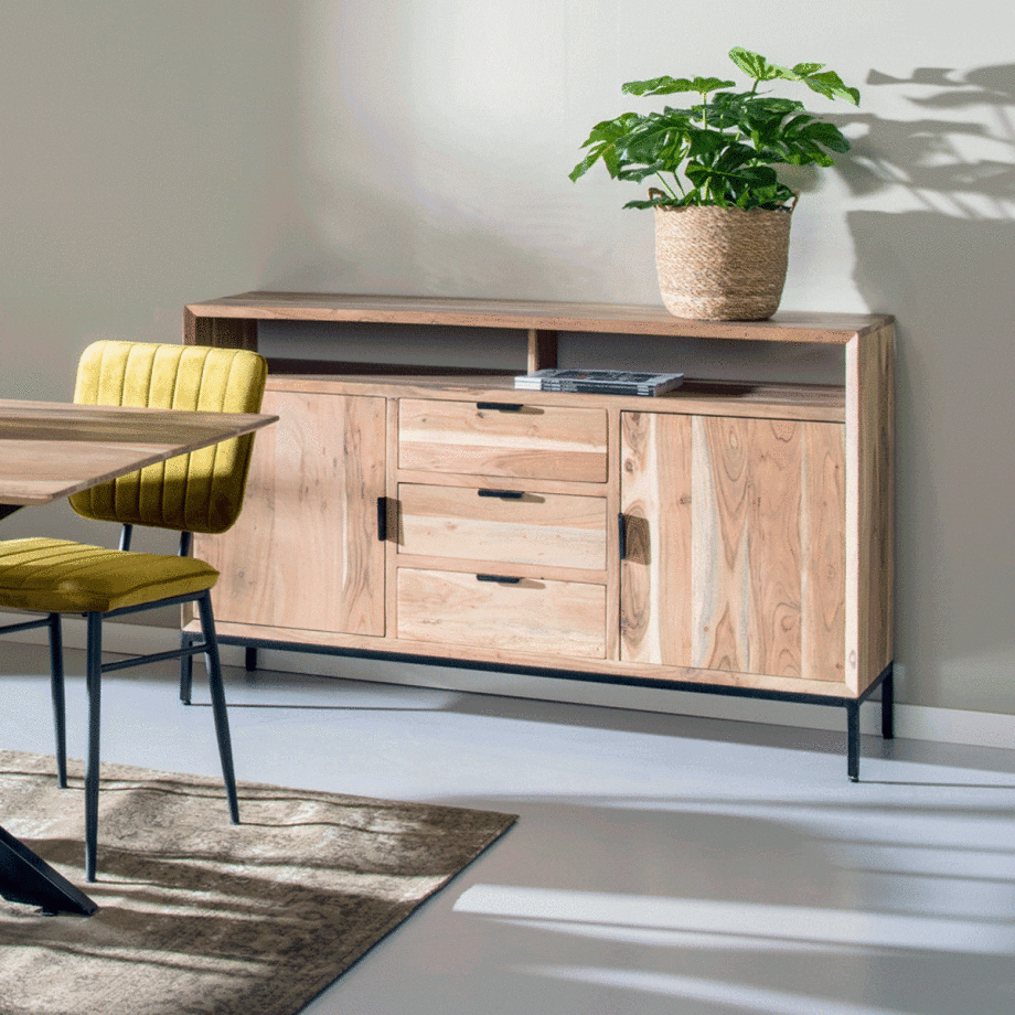 Dressoir 'Oslo' Acaciahout, 140cm afbeelding 