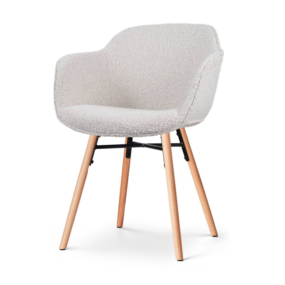 Eetkamerstoel Nena-Mare bouclé | Nolon afbeelding 1