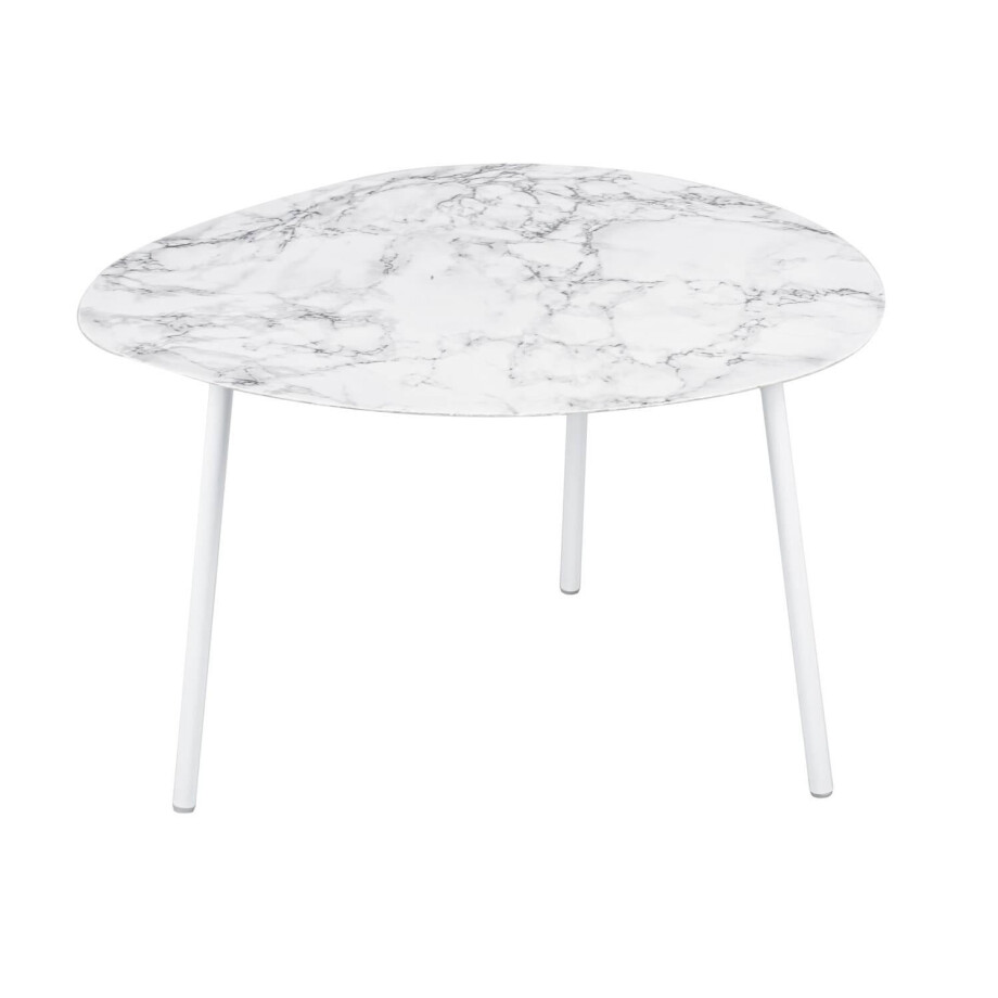 Bijzettafel Ovoid marmer look | LEITMOTIV Bijzettafel Ovoid marmer look | LEITMOTIV afbeelding 1