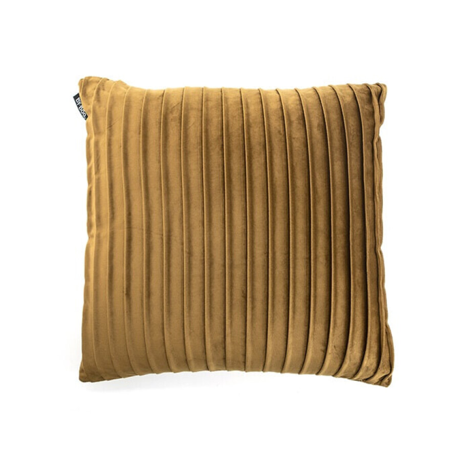 By-Boo Kussen 'Delight' 45 x 45cm, kleur Okergeel afbeelding 1
