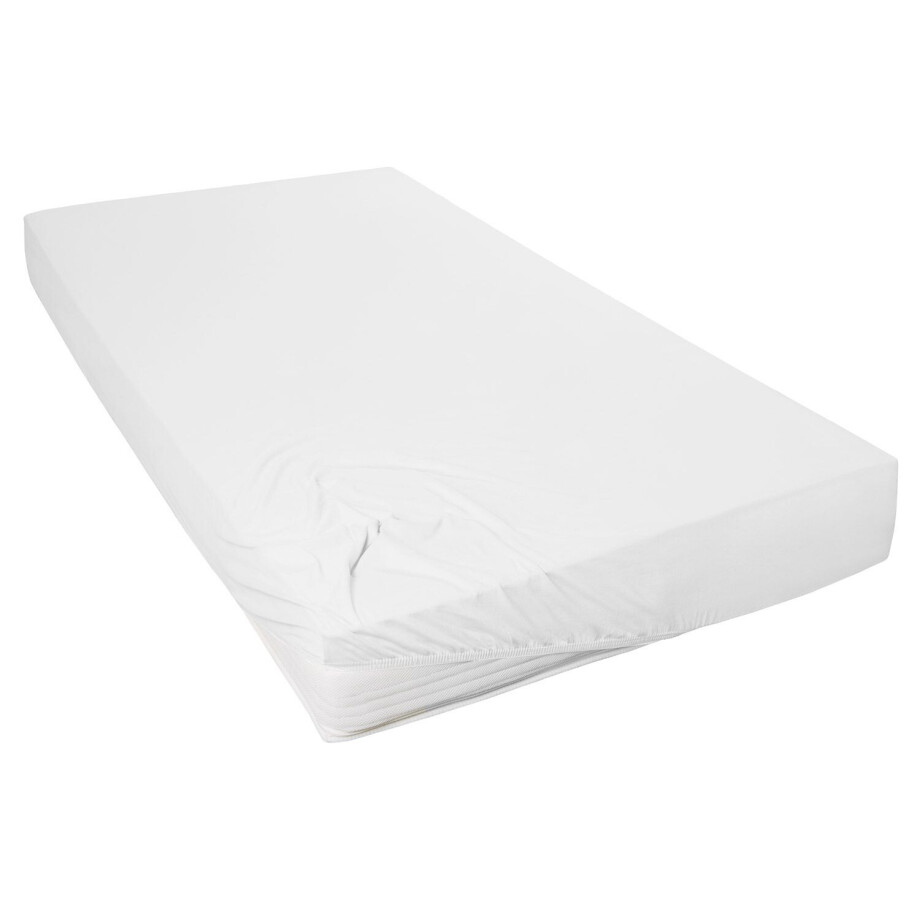 Primera Jersey hoeslaken (Wit, 140-160 x 200 cm) Primera Jersey hoeslaken (Wit, 140-160 x 200 cm) afbeelding 1