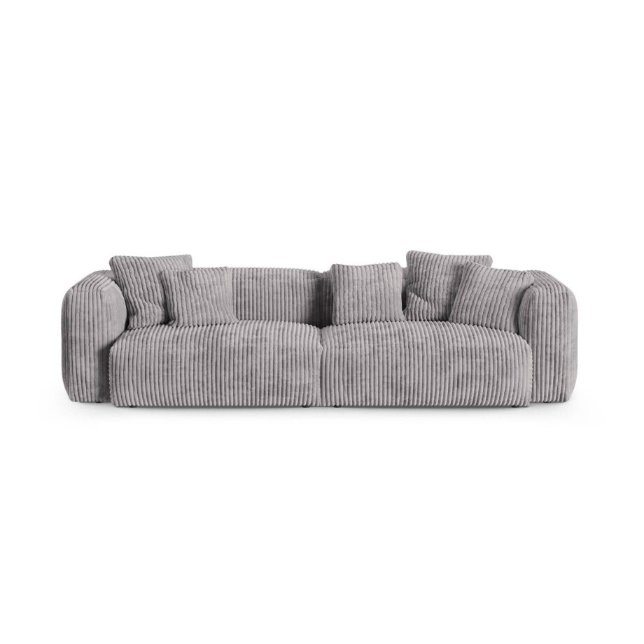 Modulaire 4-zitsbank Martina ribstof | Micadoni Home afbeelding 1