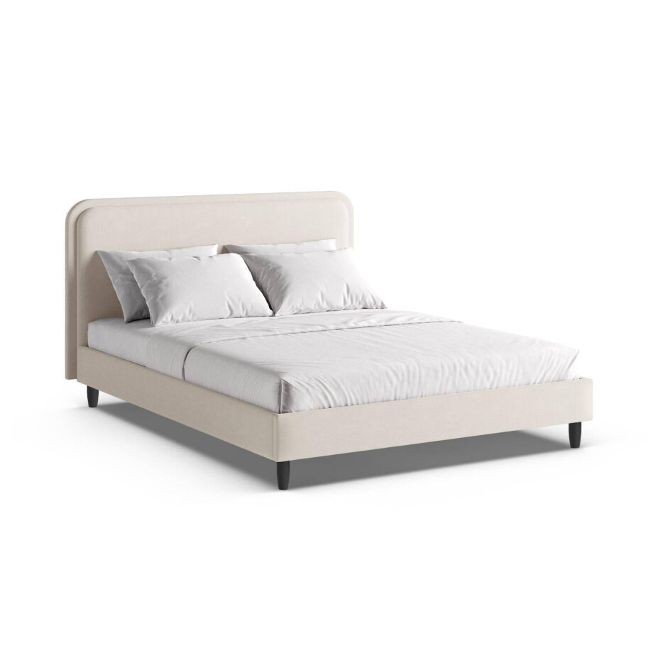 Bedframe Aveline chenille 140 x 200 | Micadoni Home Bedframe Aveline chenille 140 x 200 | Micadoni Home afbeelding 1