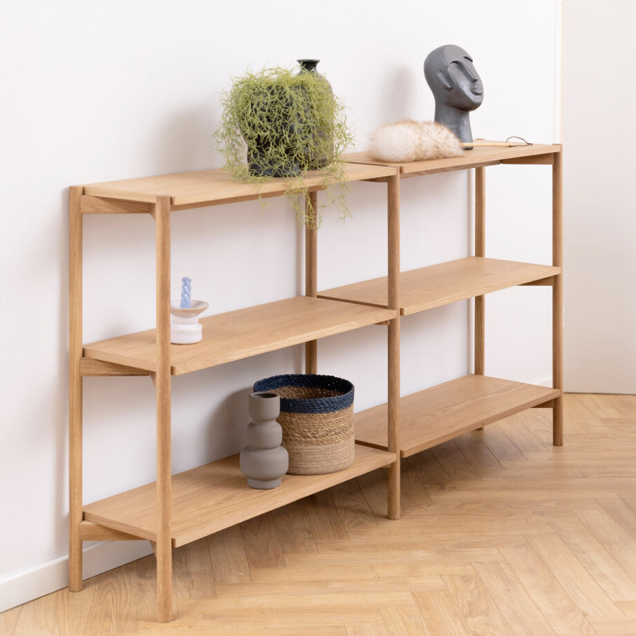 Bendt Laag Wandrek 'Calais' Eiken naturel, 169 x 88cm afbeelding 1