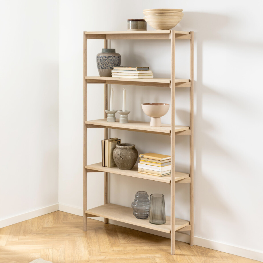 Bendt Wandrek 'Calais' Eiken whitewash, 160 x 86cm Bendt Wandrek 'Calais' Eiken whitewash, 160 x 86cm afbeelding 1
