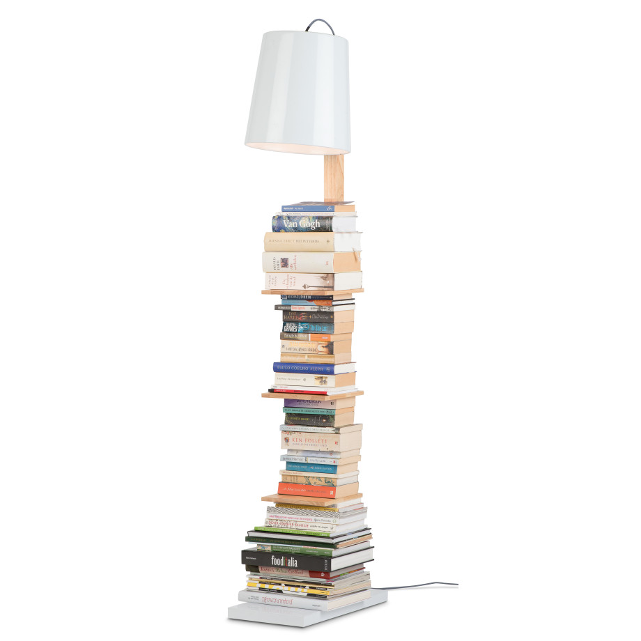 its about RoMi Vloerlamp 'Cambridge' met plankjes, kleur Wit afbeelding 1