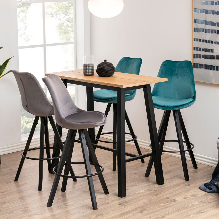 Bartafel 'Camilla' 117 x 58cm, kleur zwart Bartafel 'Camilla' 117 x 58cm, kleur zwart afbeelding 1