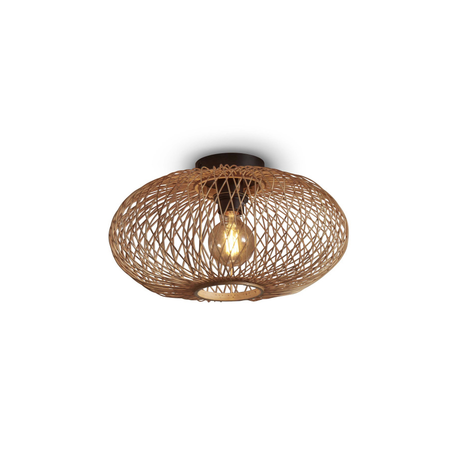 GOOD&MOJO Plafondlamp 'Cango' Bamboe, 40cm, kleur Naturel afbeelding 1