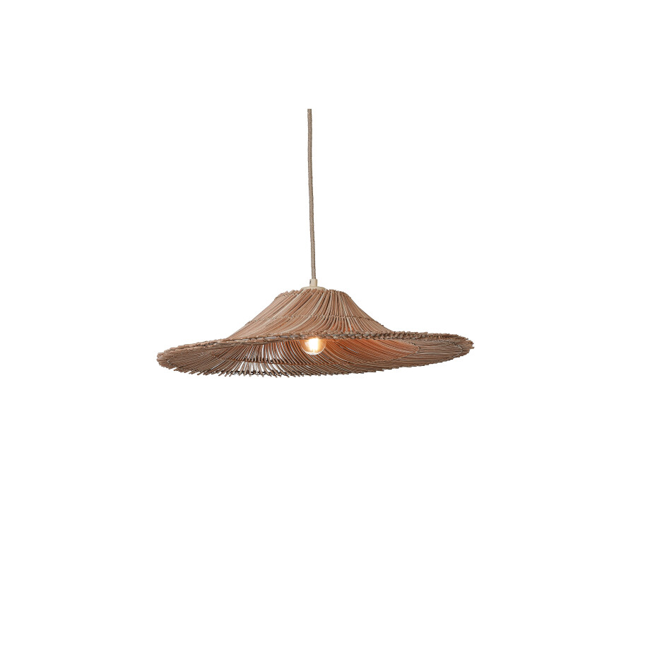 GOOD&MOJO Hanglamp 'Cancun' Rattan, 53cm, kleur Naturel afbeelding 1