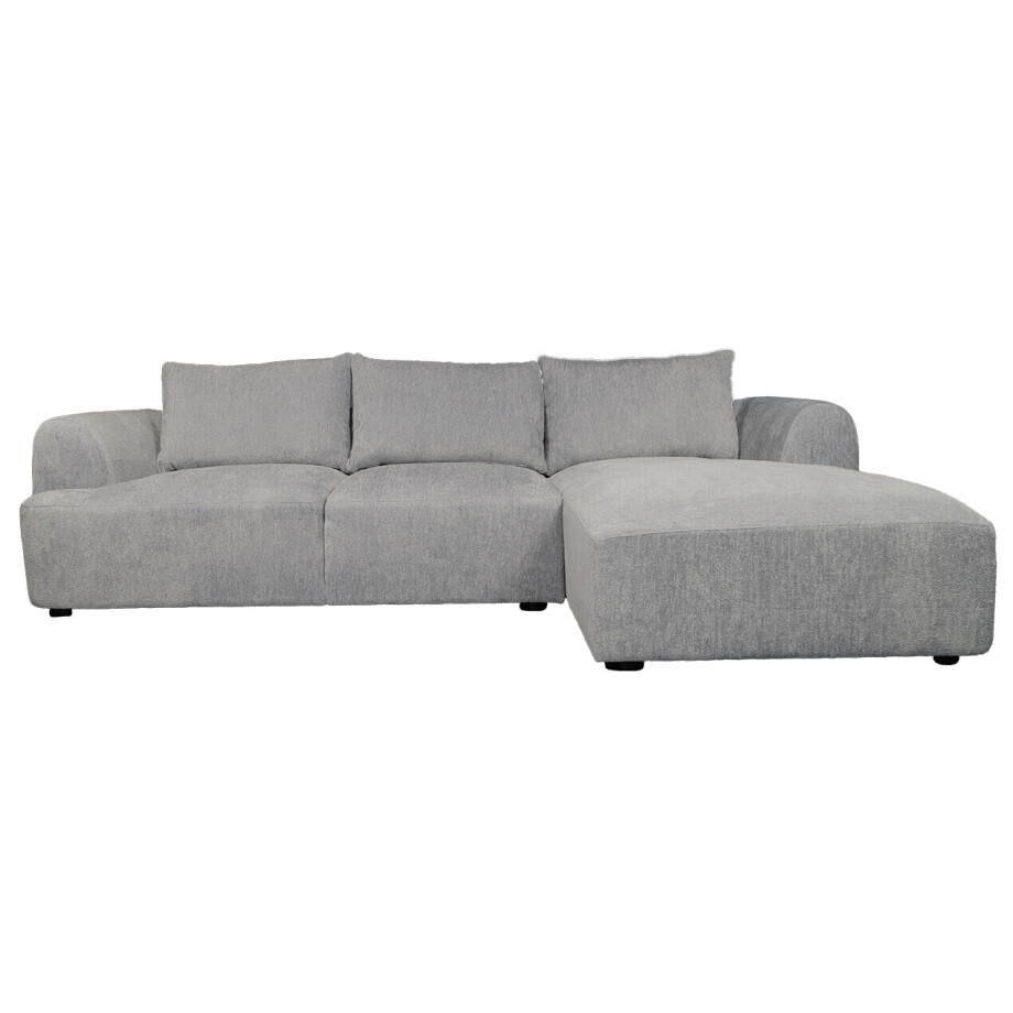 Sohome 2,5-zits Loungebank 'Richard' Rechts, Chenille, kleur Taupe afbeelding 1