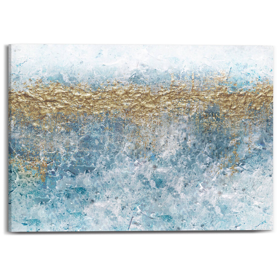 Canvas Golden Glacier II | Orangewallz afbeelding 1