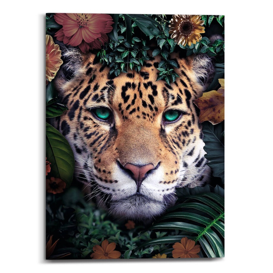 Canvas Tropical Leopard | Orangewallz afbeelding 1