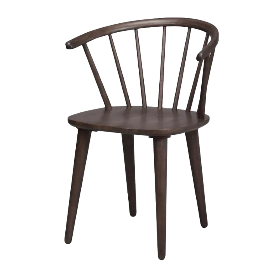 Carmen houten spijlenstoel bruin Carmen houten spijlenstoel bruin afbeelding 1