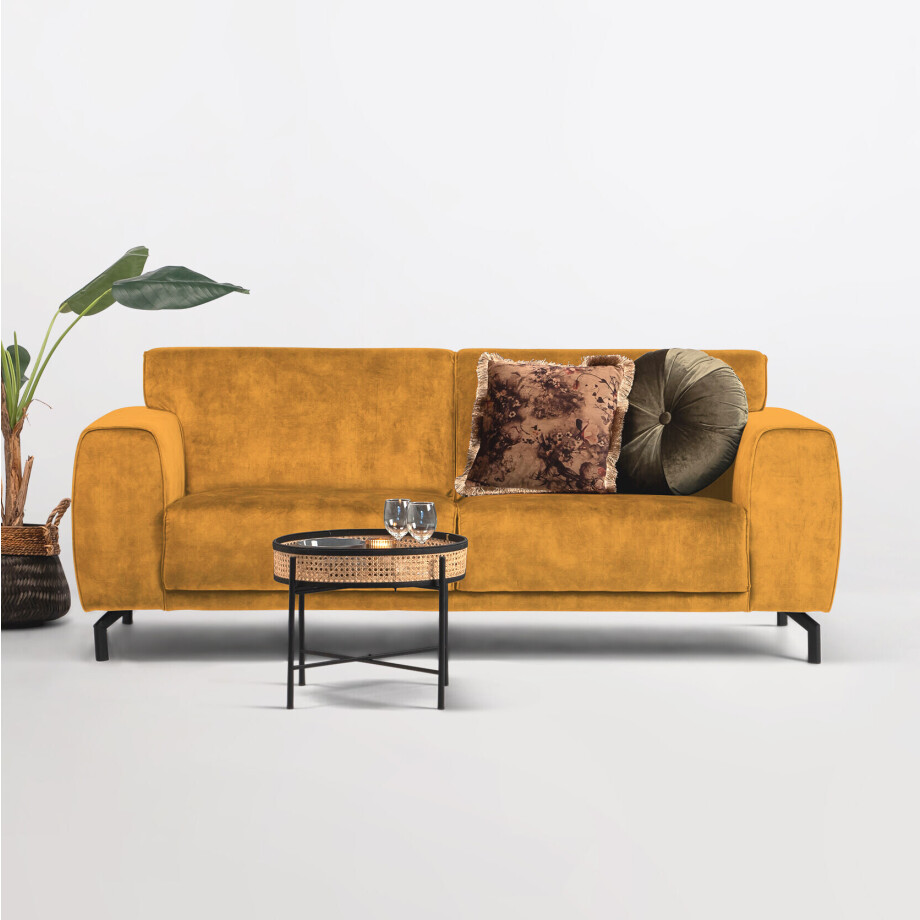 Sohome 3-zits Bank 'Jill' Velvet, kleur gold Sohome 3-zits Bank 'Jill' Velvet, kleur gold afbeelding 1
