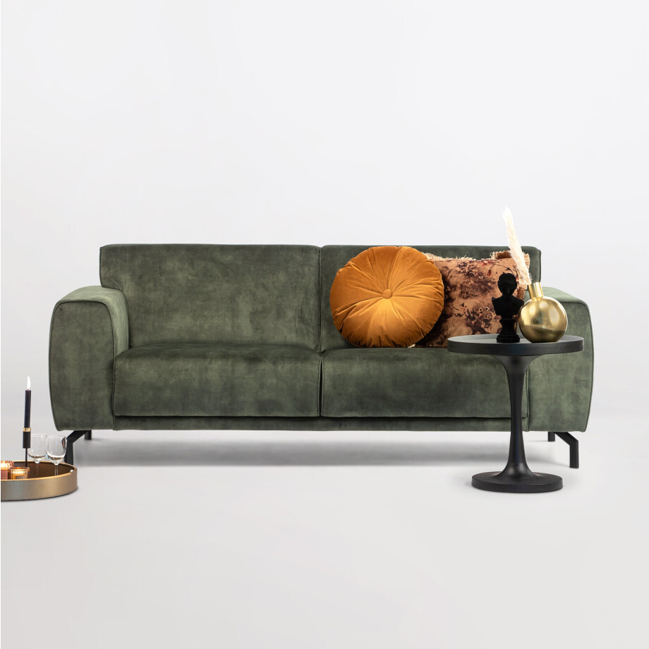 Sohome 3-zits Bank 'Jill' Velvet, kleur groen afbeelding 1