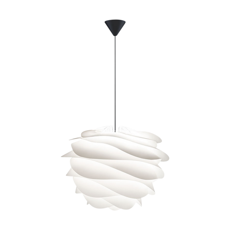 Carmina Medium hanglamp white - met koordset zwart - Ø 48 cm afbeelding 1