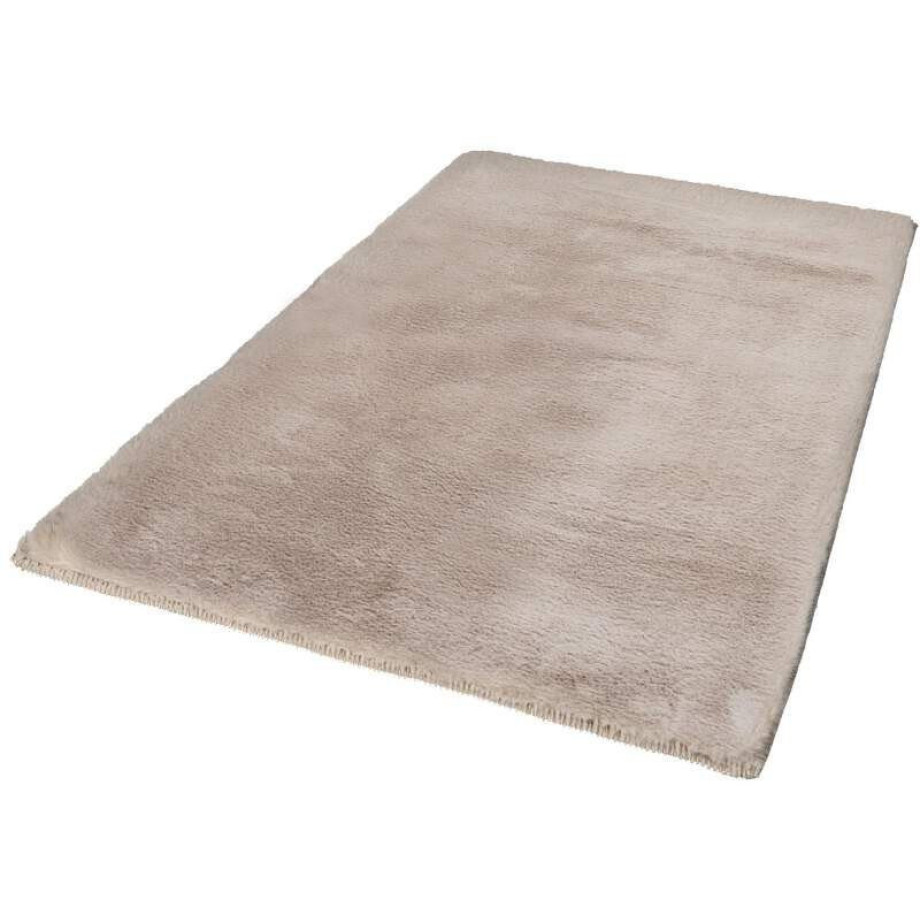 Carpet City Badmat Topia Mats, badmat uni Hoge pool, konijnenvacht-touch, polyester, badmat, wasbaar (1 stuk) afbeelding 1