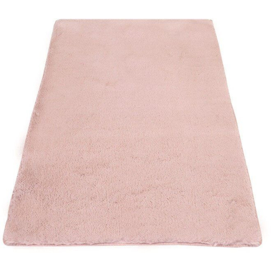 Carpet City Badmat Topia Mats, badmat uni Hoge pool, konijnenvacht-touch, polyester, badmat, wasbaar (1 stuk) afbeelding 1