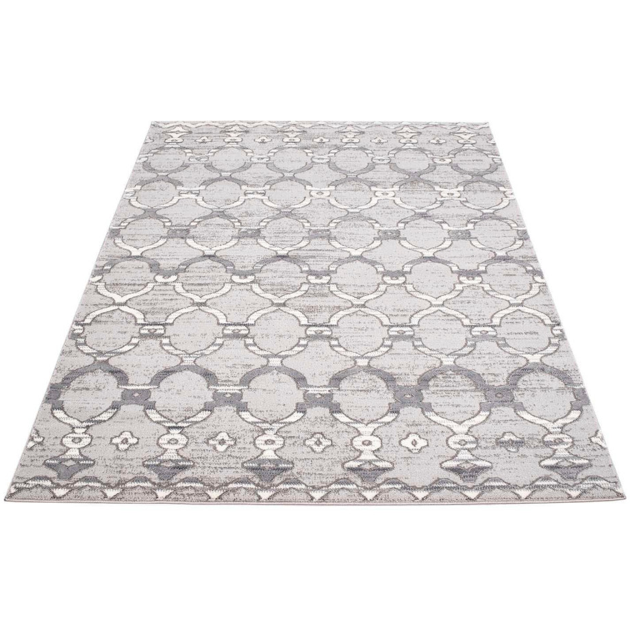 Carpet City Vloerkleed Platina 7885 Korte pool, Marokkaans, glanzend door polyester afbeelding 1