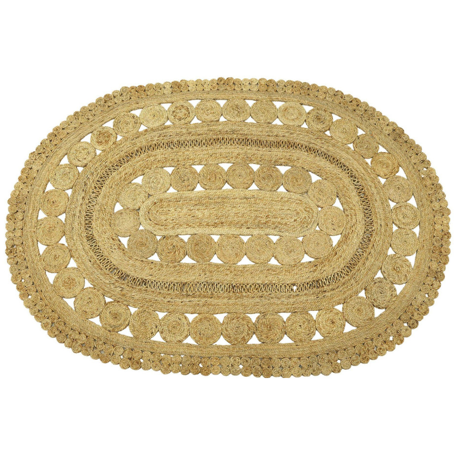 carpetfine Sisalkleed Jutetapijt Finn natuurlijk plantaardig materiaal met de hand geweven, boho stijl afbeelding 1