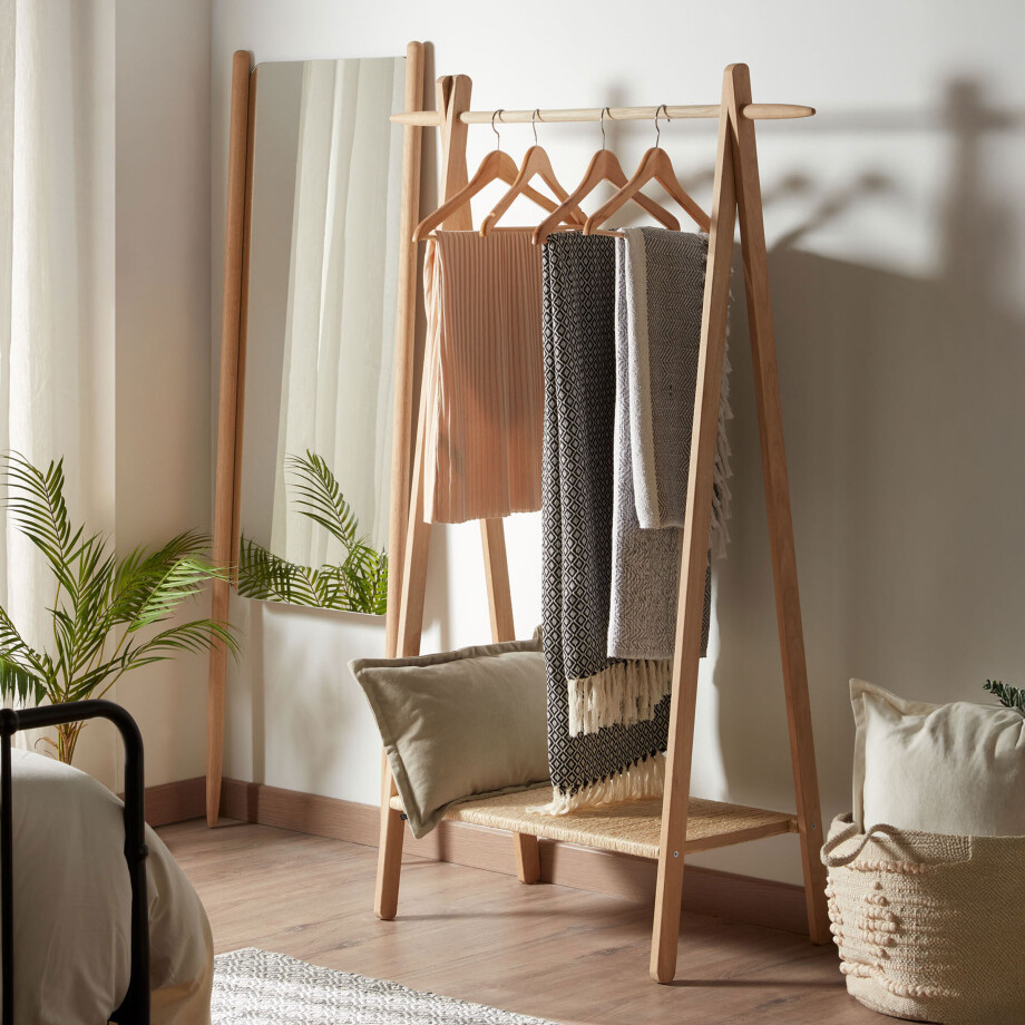 Kave Home Kledingrek 'Natane' kleur Naturel Kave Home Kledingrek 'Natane' kleur Naturel afbeelding 1