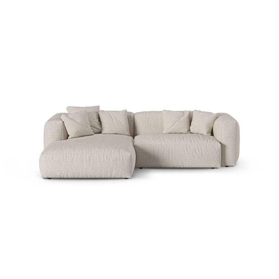 Modulaire hoekbank Martina links bouclé | Micadoni Home Modulaire hoekbank Martina links bouclé | Micadoni Home afbeelding 1
