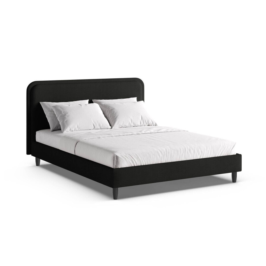 Bedframe Aveline bouclé 140 x 200 | Micadoni Home afbeelding 1