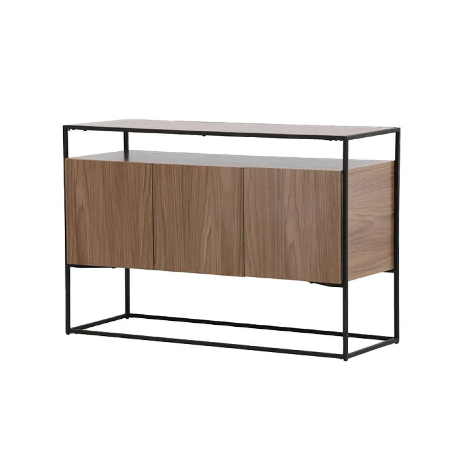 Cedric houten dressoir bruin - 120 x 45 cm Cedric houten dressoir bruin - 120 x 45 cm afbeelding 1