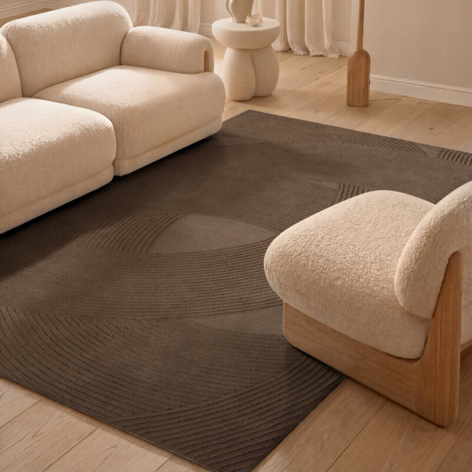 Vloerkleed Victoria Rechthoekig - Bruin 300x200cm - Wol - Dekbed-Discounter.nl afbeelding 