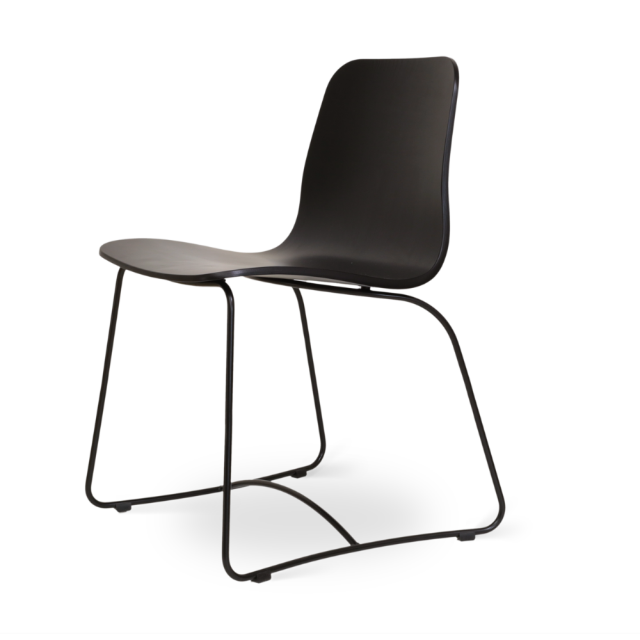 Charlotte houten eetkamerstoel zwart afbeelding 1