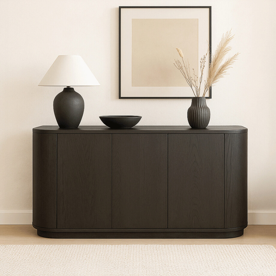 Livingfurn Dressoir 'Novero' Eiken, 170cm, kleur Espresso afbeelding 1